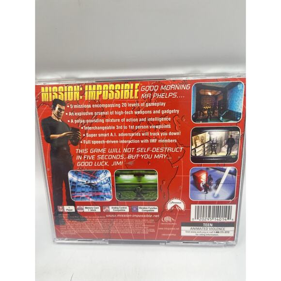 Mission Impossible For PlayStation one PS1 Complete Test Working CIB - Picture 6 of 6